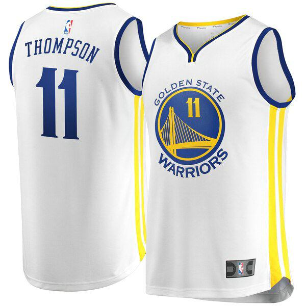 Maillot nba Golden State Warriors Association Edition Homme Klay Thompson 11 Blanc